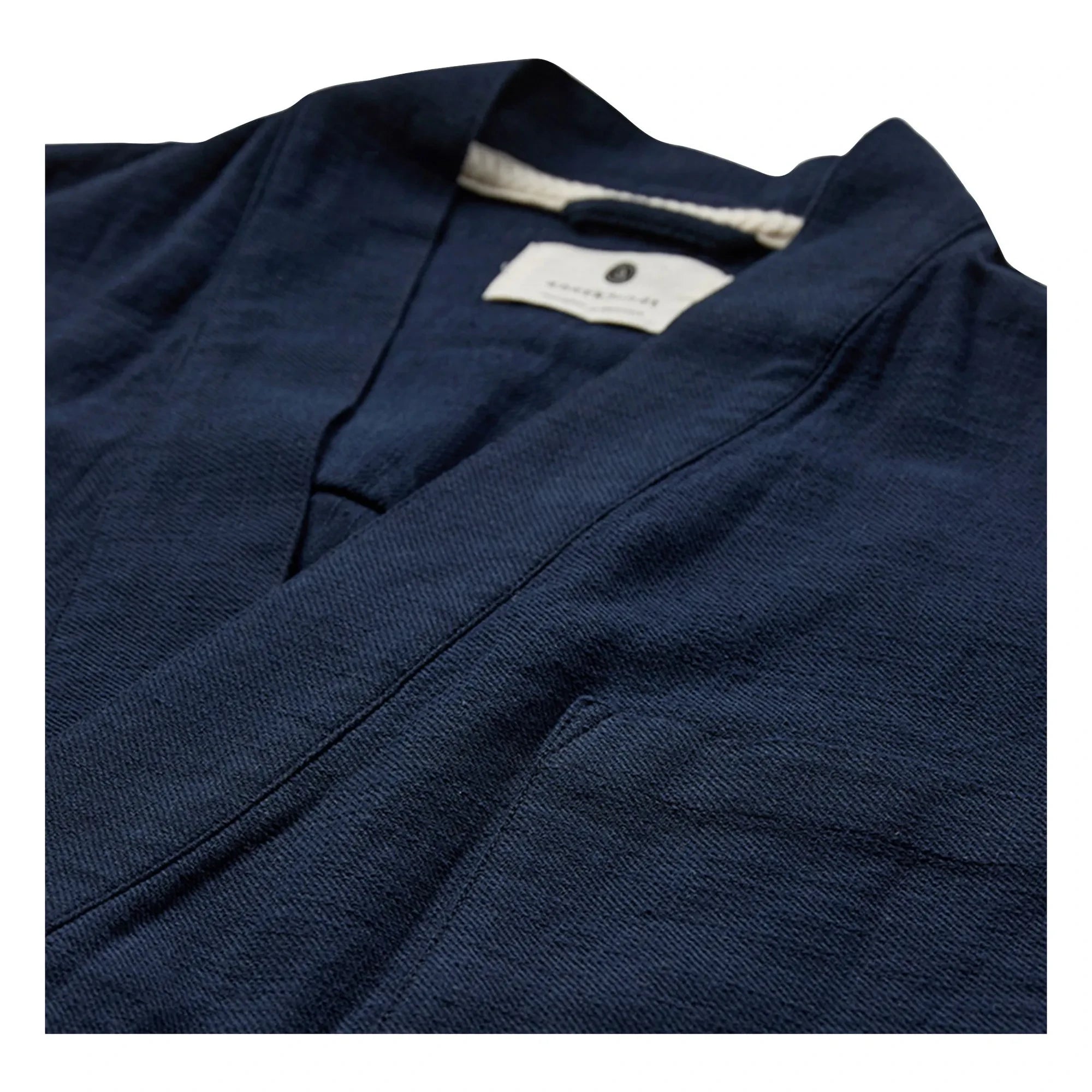 Anerkjendt - Akjesper Twill Short Sleeve Kimono | Dark Blue