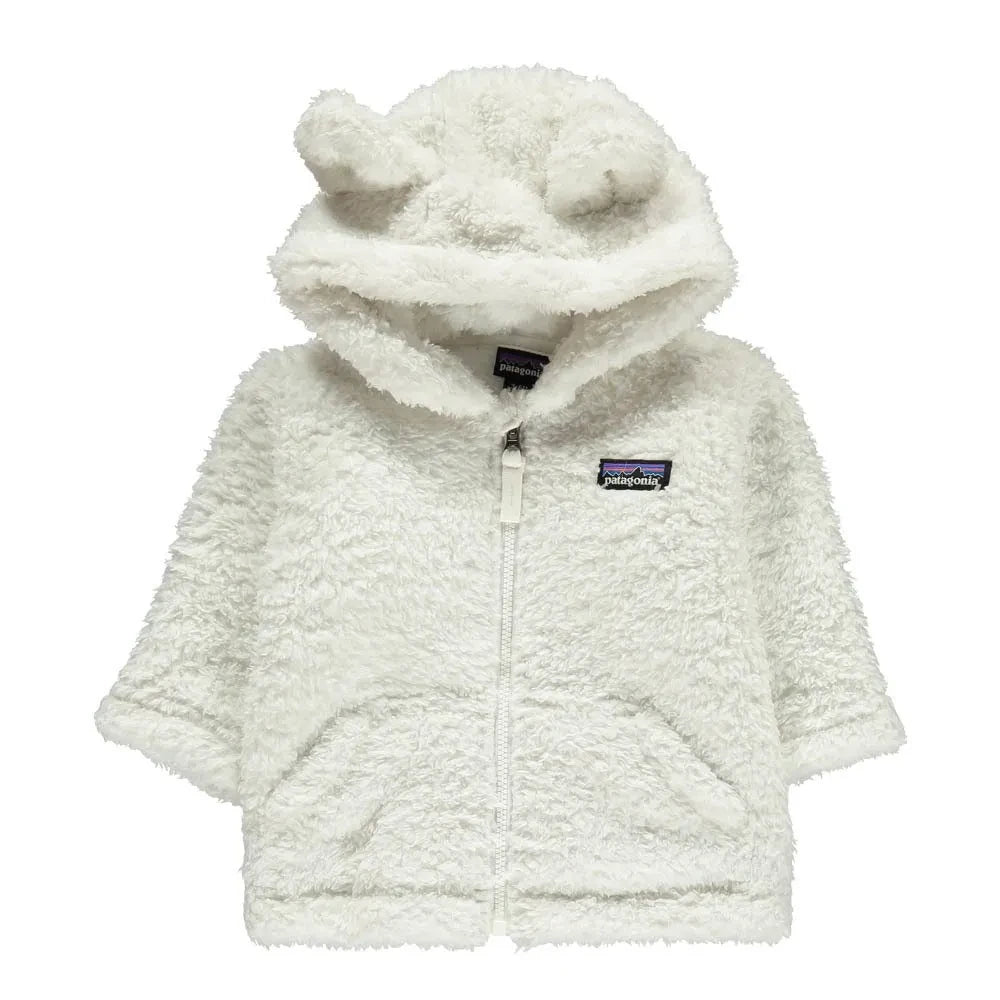 Patagonia - Sahte Kürk Kulaklı Kapüşonlu Sweatshirt | Beyaz