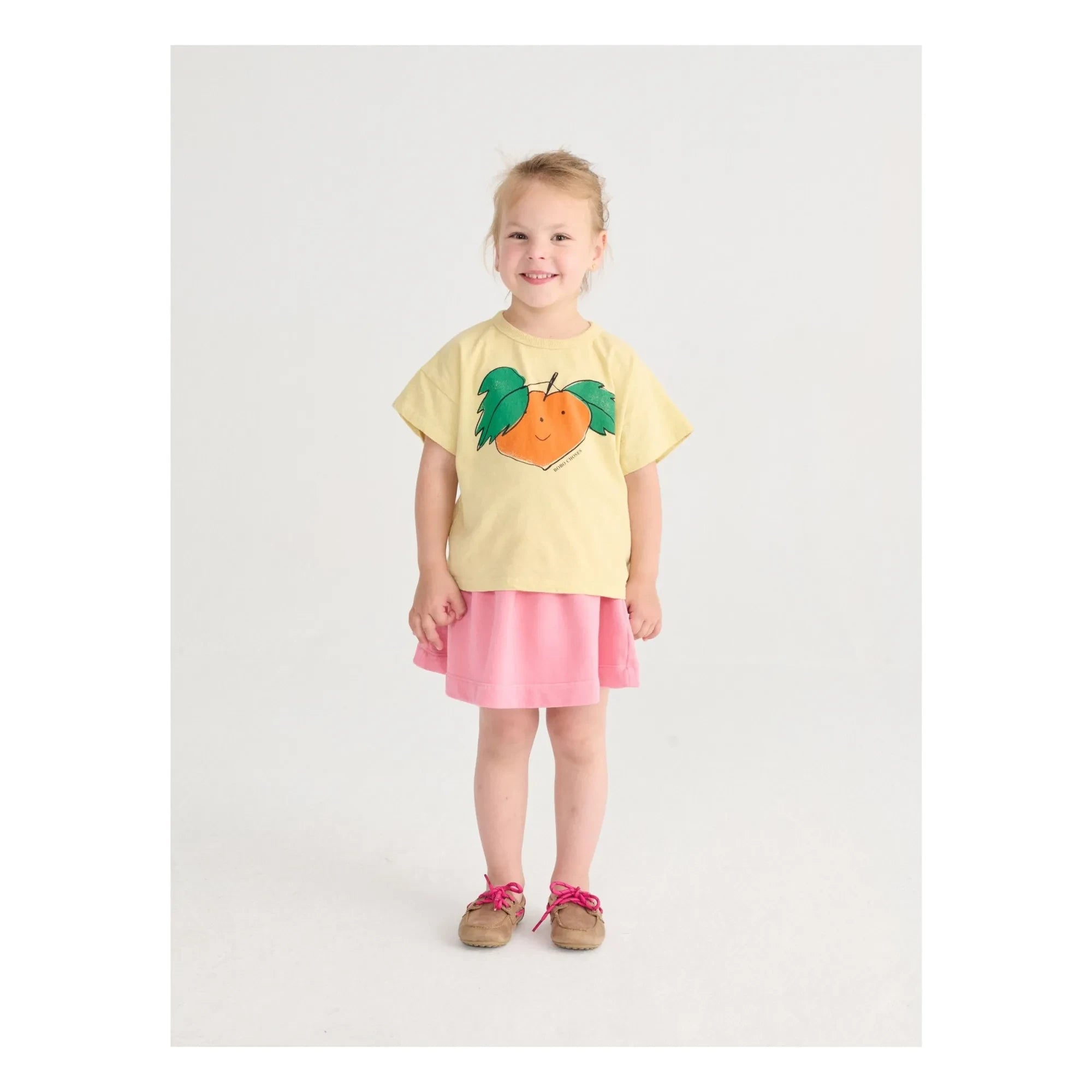 Bobo Choses - Orange Organic Cotton T-Shirt | Yellow