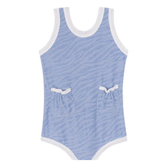 My First Cantê - Piper Zebra Foam Romper Shorts | Purple