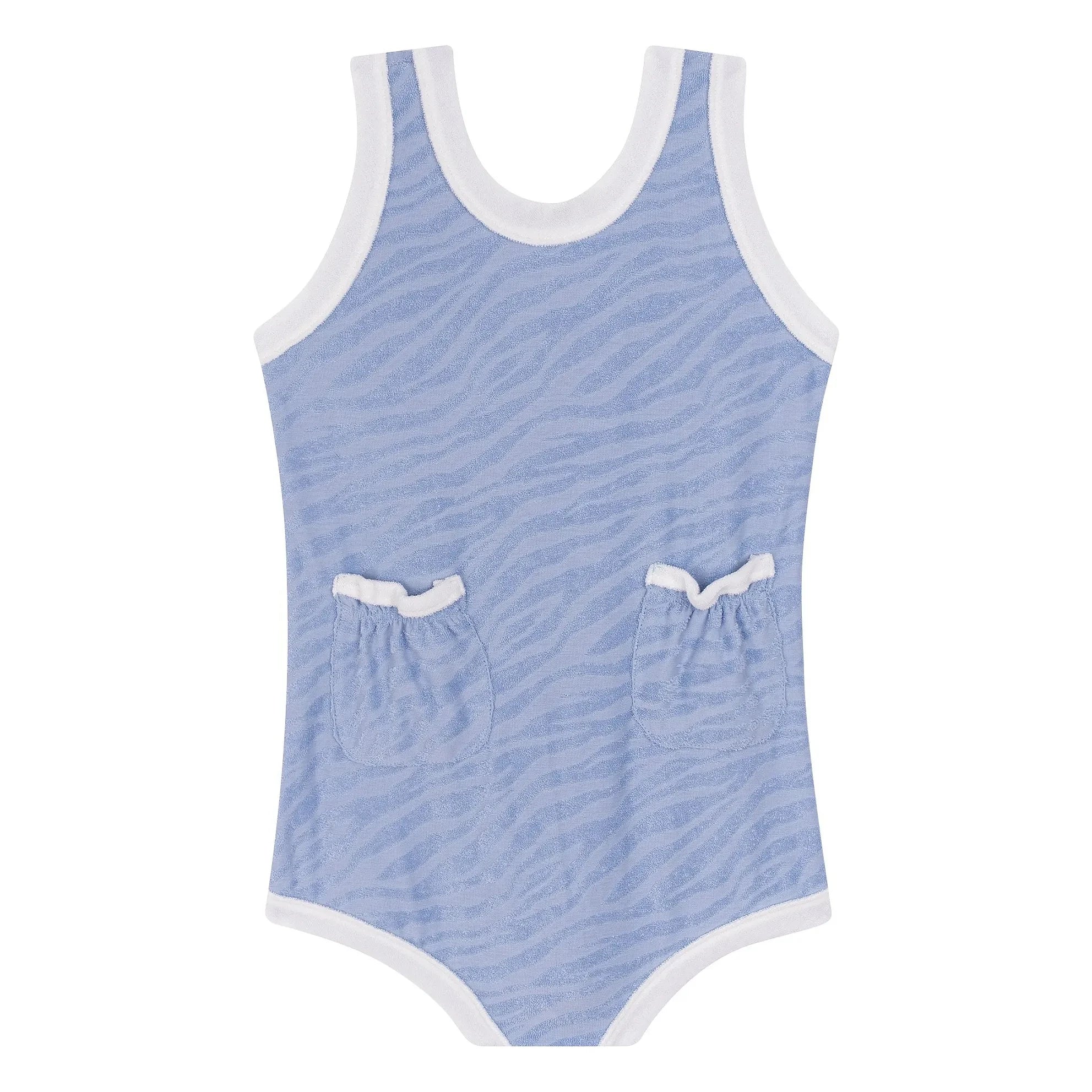 My First Cantê - Piper Zebra Foam Romper Shorts | Purple