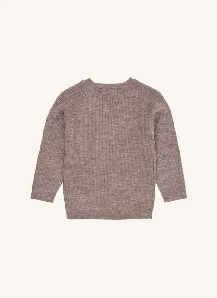 Copenhagen Colors - Classic Merino Wool Sweater | Taupe Brown