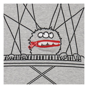 Stella McCartney Kids - Piano T-shirt Organic Cotton | Gray