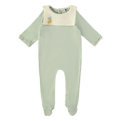 Risu Risu - Organic Cotton Sailor Pajamas | Almond Green