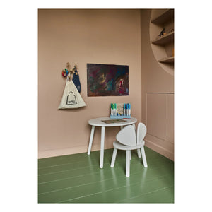 Nofred - Oak Mouse Table | White