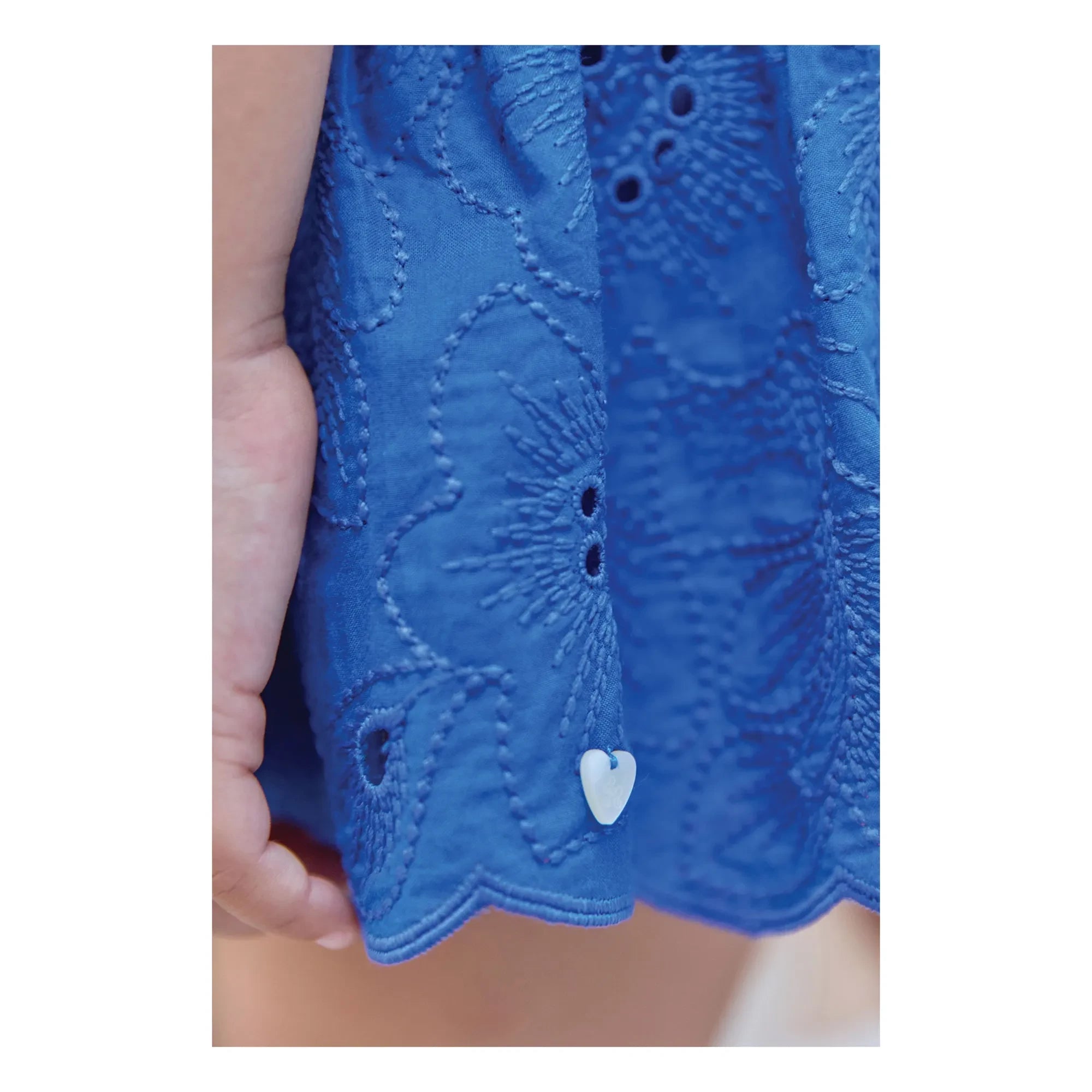Tartine et Chocolat - Embroidered Flower Shorts | Royal Blue