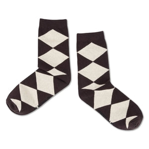 Repose AMS - Harlequin Socks | Brown