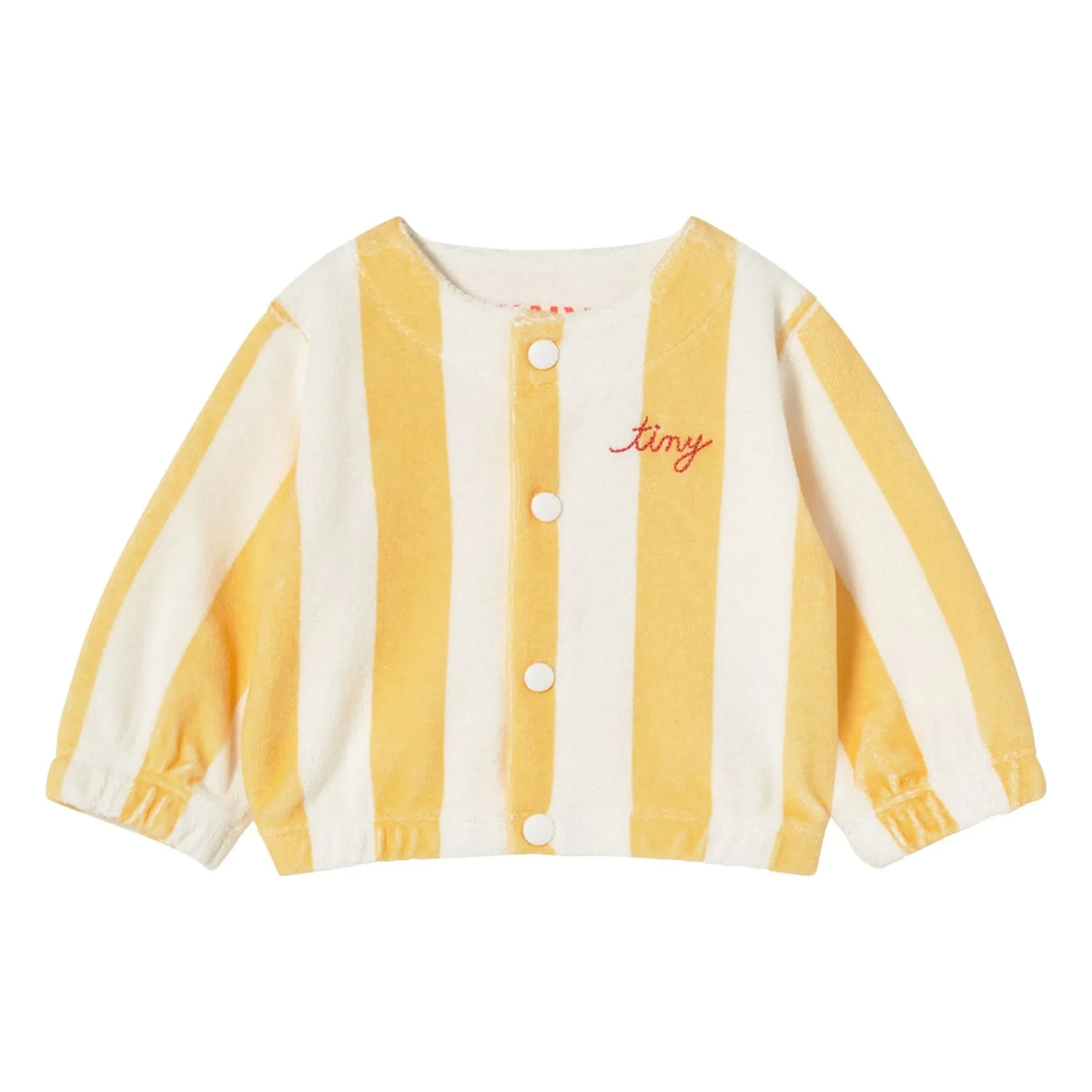 Tinycottons - Striped Organic Cotton Sweatshirt | Yellow
