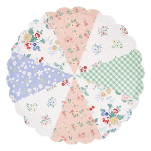 Meri Meri - Patchwork tabaklar - 8'li Set