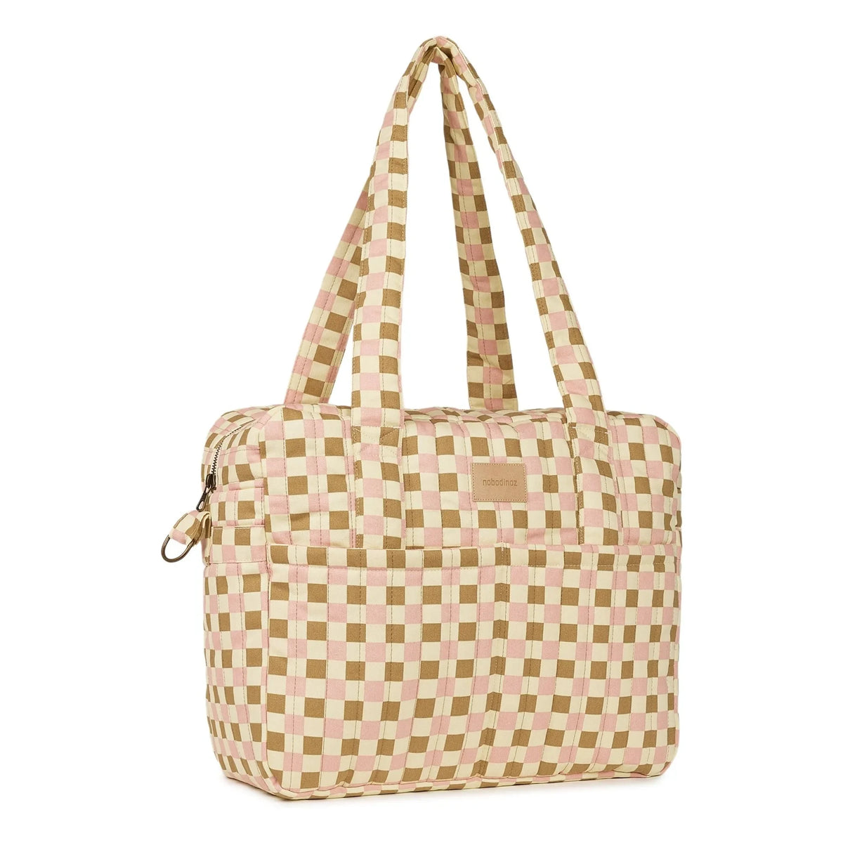 Nobodinoz - Hyde Park Mosaic baby care bag | Pink