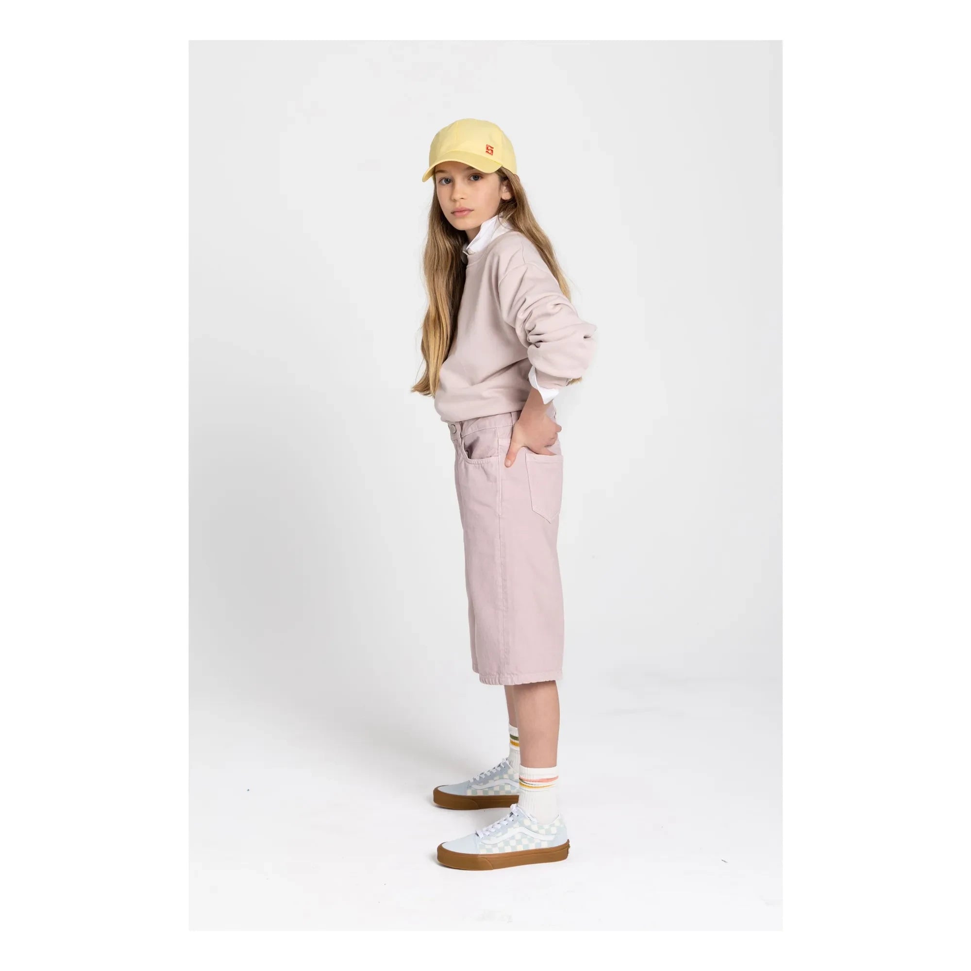 Smallable Kid - Maia organic cotton sweatshirt | Pale Pink