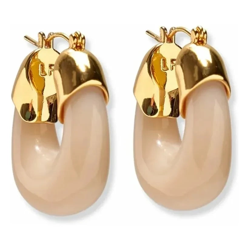 Lizzie Fortunato - Mini Organic Earrings | Beige