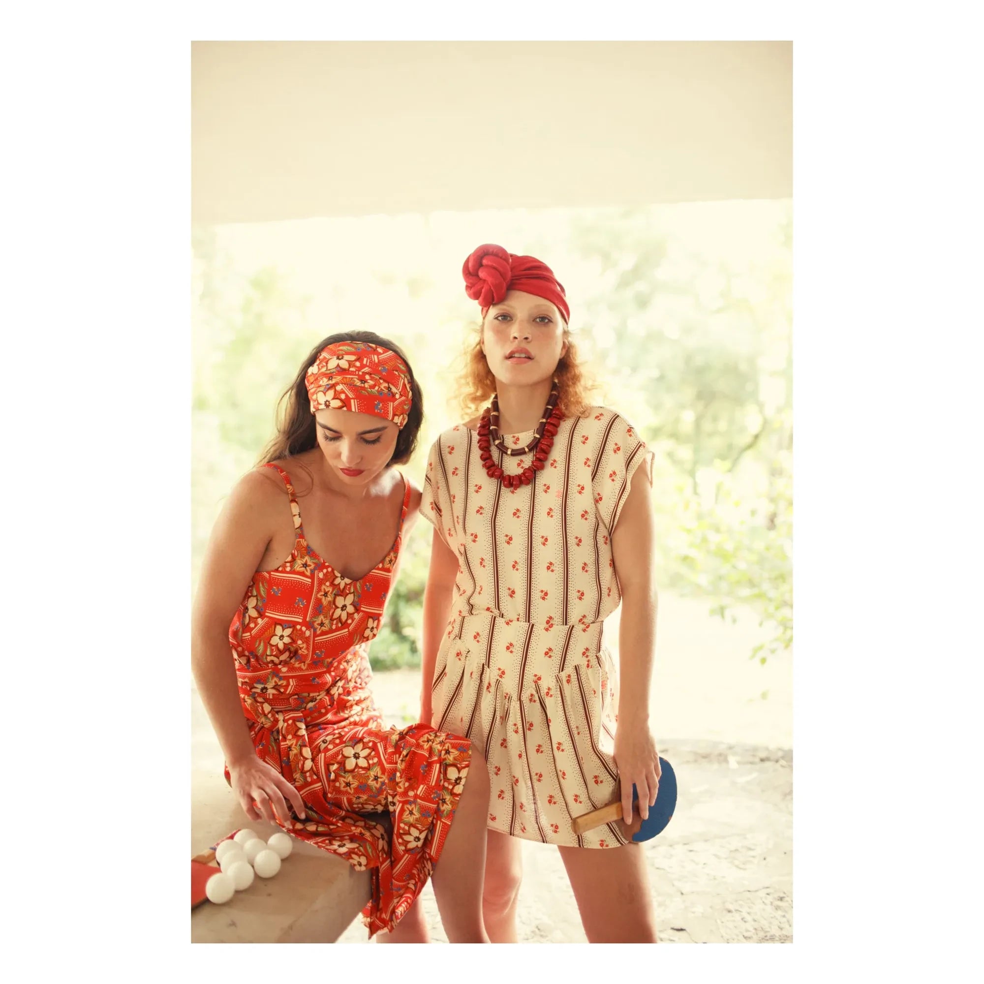 Sisters Department - Floral Pattern Sleeveless Blouse | Ecru