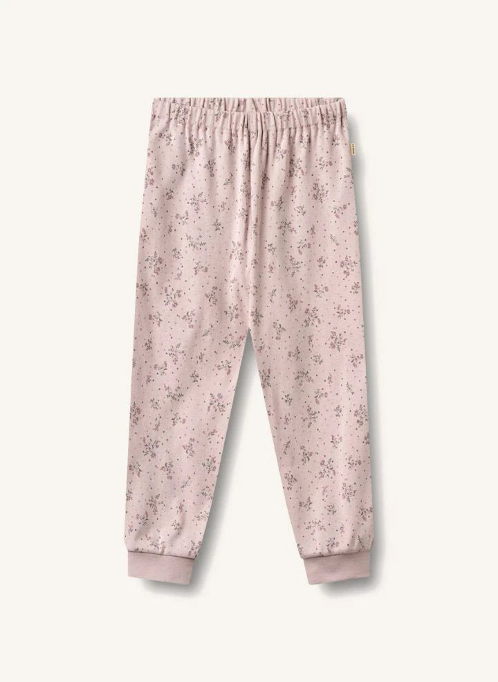 Wheat - Mila Fleuri Organik Pamuklu Pijama | Pudra pembesi