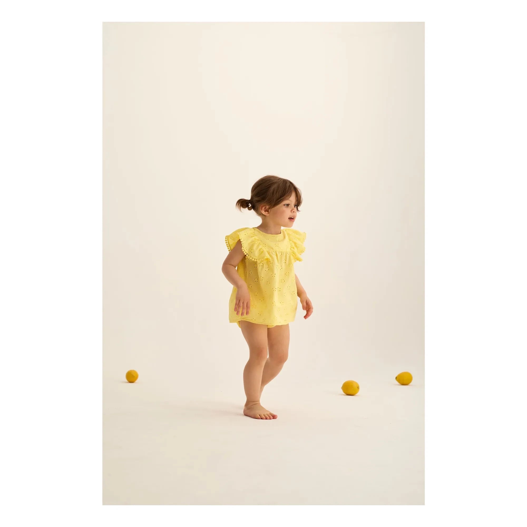 Cozmo - Sophia Embroidered Dress | Yellow