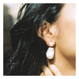 Alhaja - Josefina Pearl Earrings | White