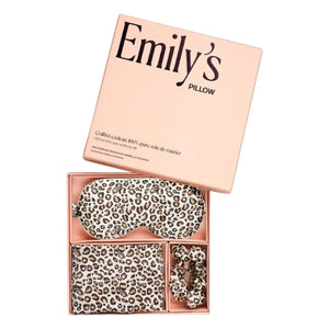 Emily's Pillow - Leopard Print Mulberry Silk Sleeping Set