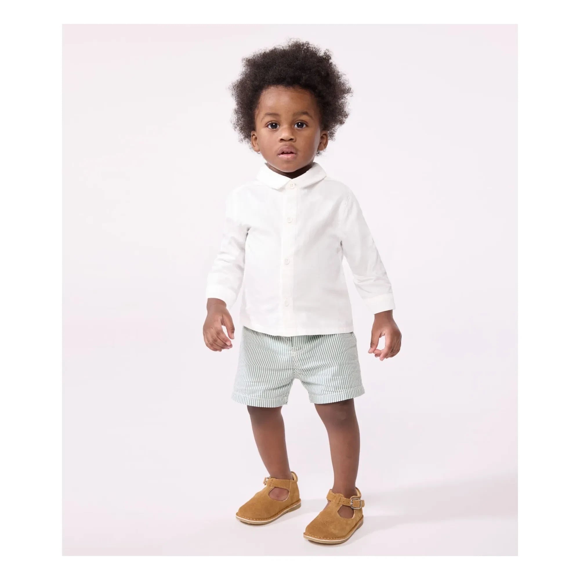 Petit Bateau - Bapteme Organik Pamuk Gömlek | Beyaz