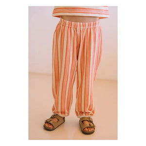 Studio Bohème - Porgy Striped Organic Cotton Pants | Pink