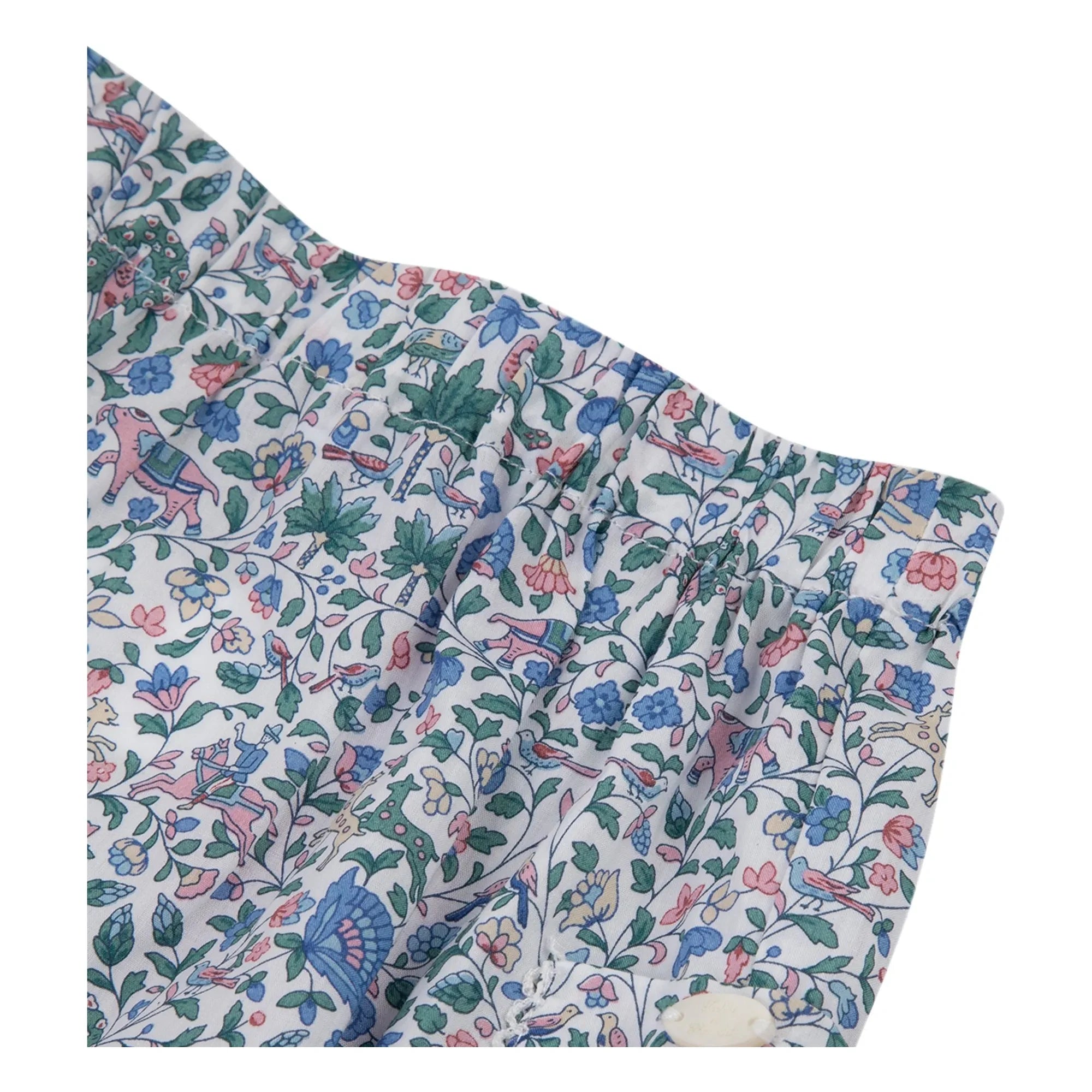 Tartine et Chocolat - Liberty Ruffled Pants | White