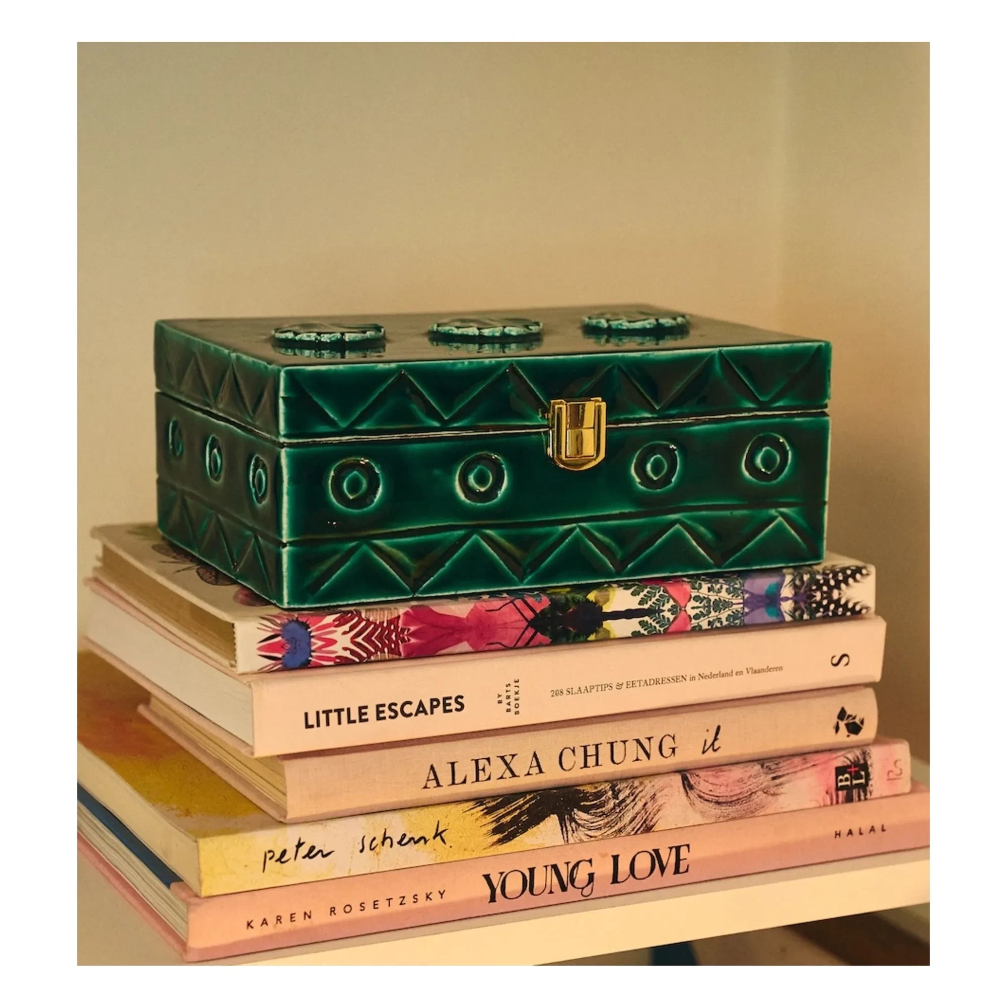 Anna + Nina - Tide Wooden Jewelry Box | Green