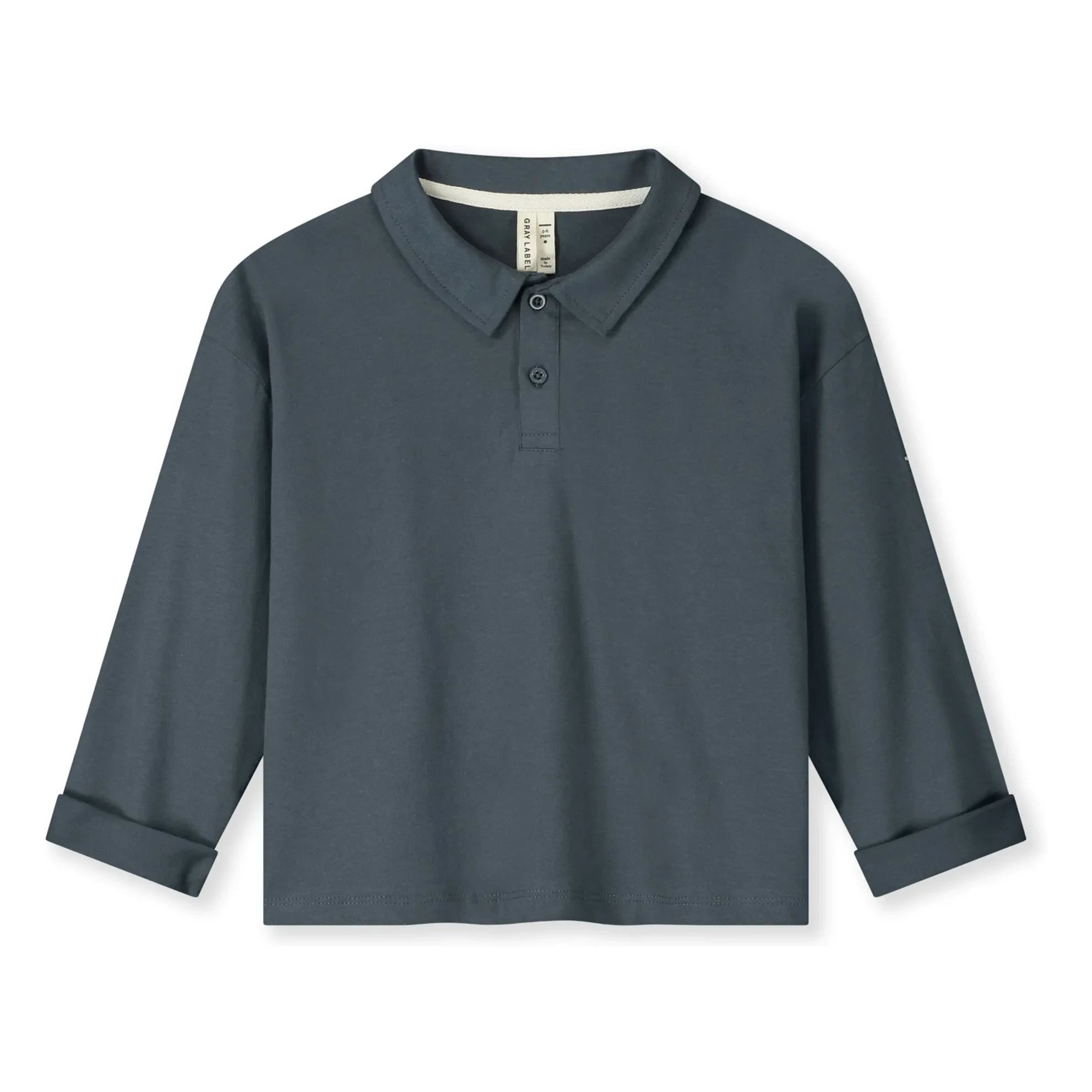 Gray Label - Organic Cotton Polo Shirt | Gray Blue