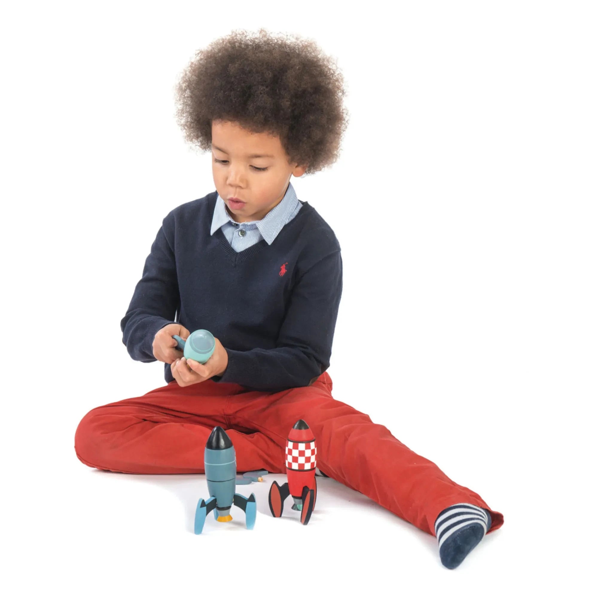 Tender Leaf Toys - Rocket İnşaat Oyunu - 3'lü Set