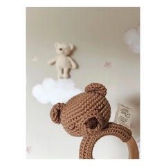 Patti Oslo - Bo the Bear Teething Ring | Brown
