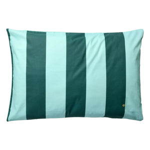 La cerise sur le gâteau - Malo Striped Pillowcase | Turquoise