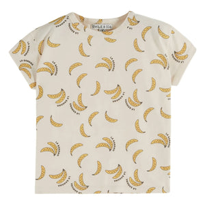 Emile et Ida - Banana Organic Cotton T-Shirt | Cream