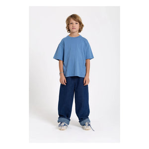 Smallable Kid - Wide Leg Burt Jeans | Raw Denim