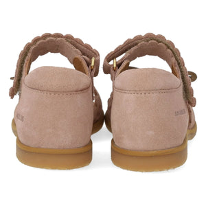 Angulus - Butterfly Suede Sandals | Powder Pink