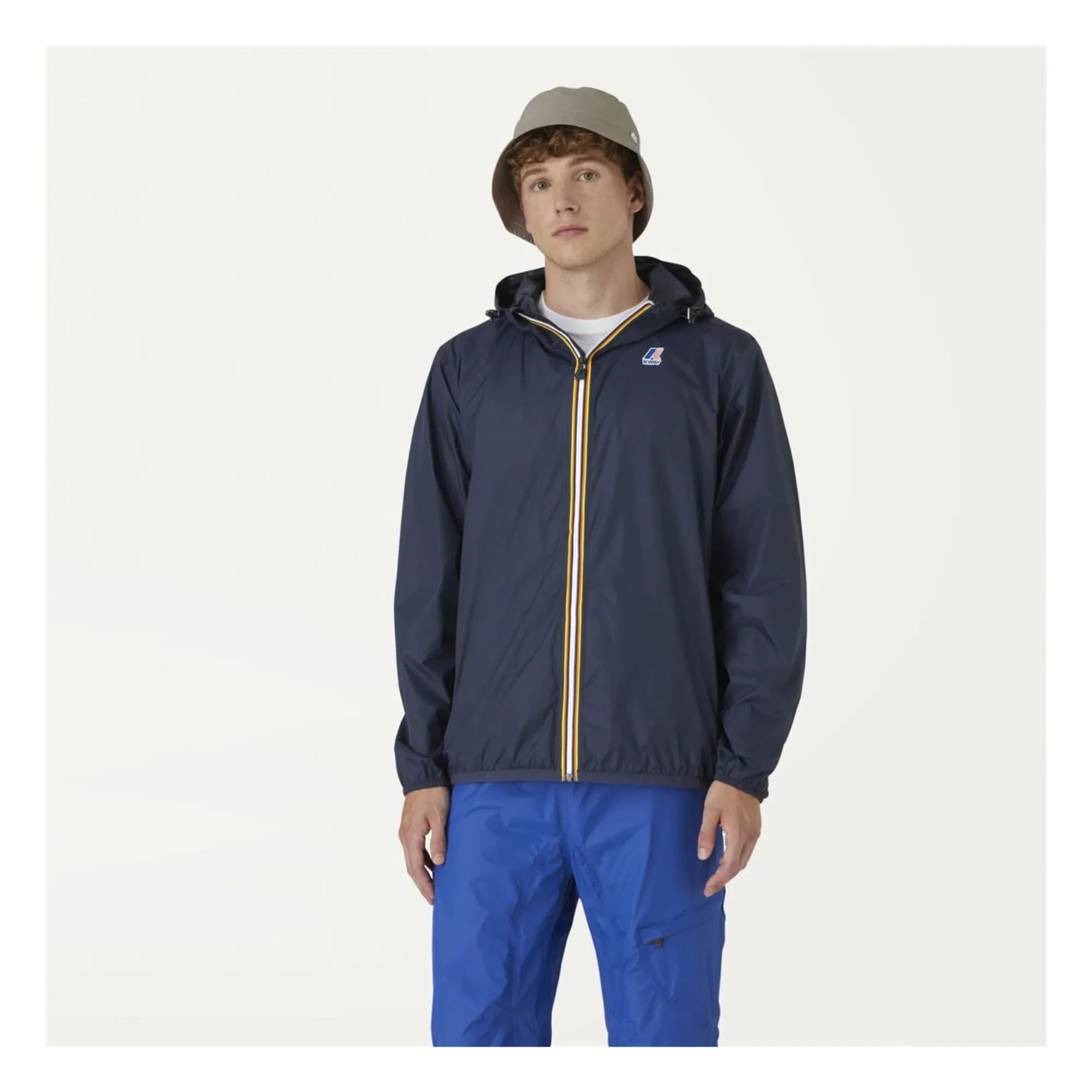 K-Way - Le Vrai Claude 3.0 K-Way Raincoat - Men's Collection | Navy Blue