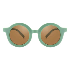 Grech & Co - Original Round Polarized Organic Fiber Sunglasses | Light Green