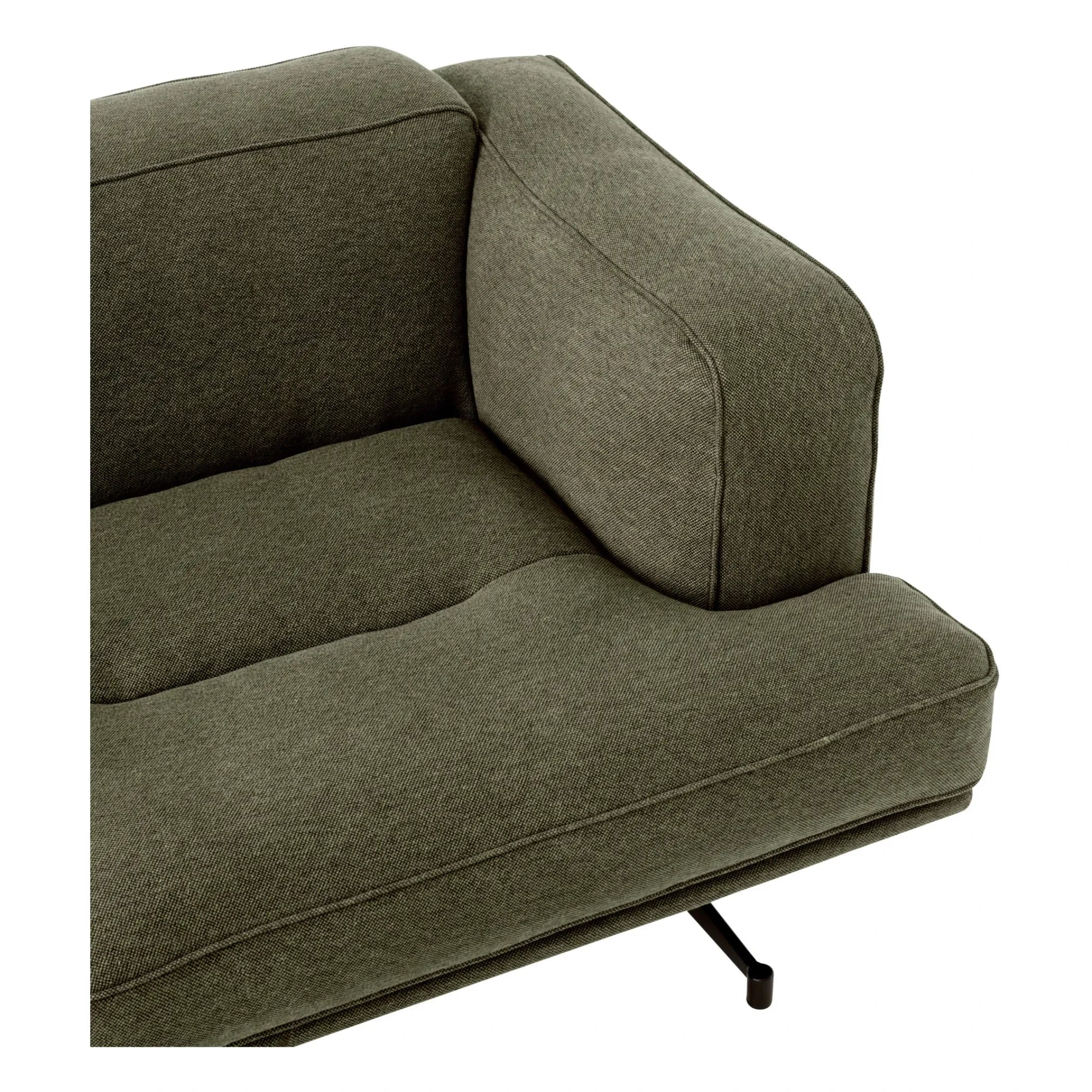& Tradition - Inland AV22 2-Seater Sofa, Black Base | Haki