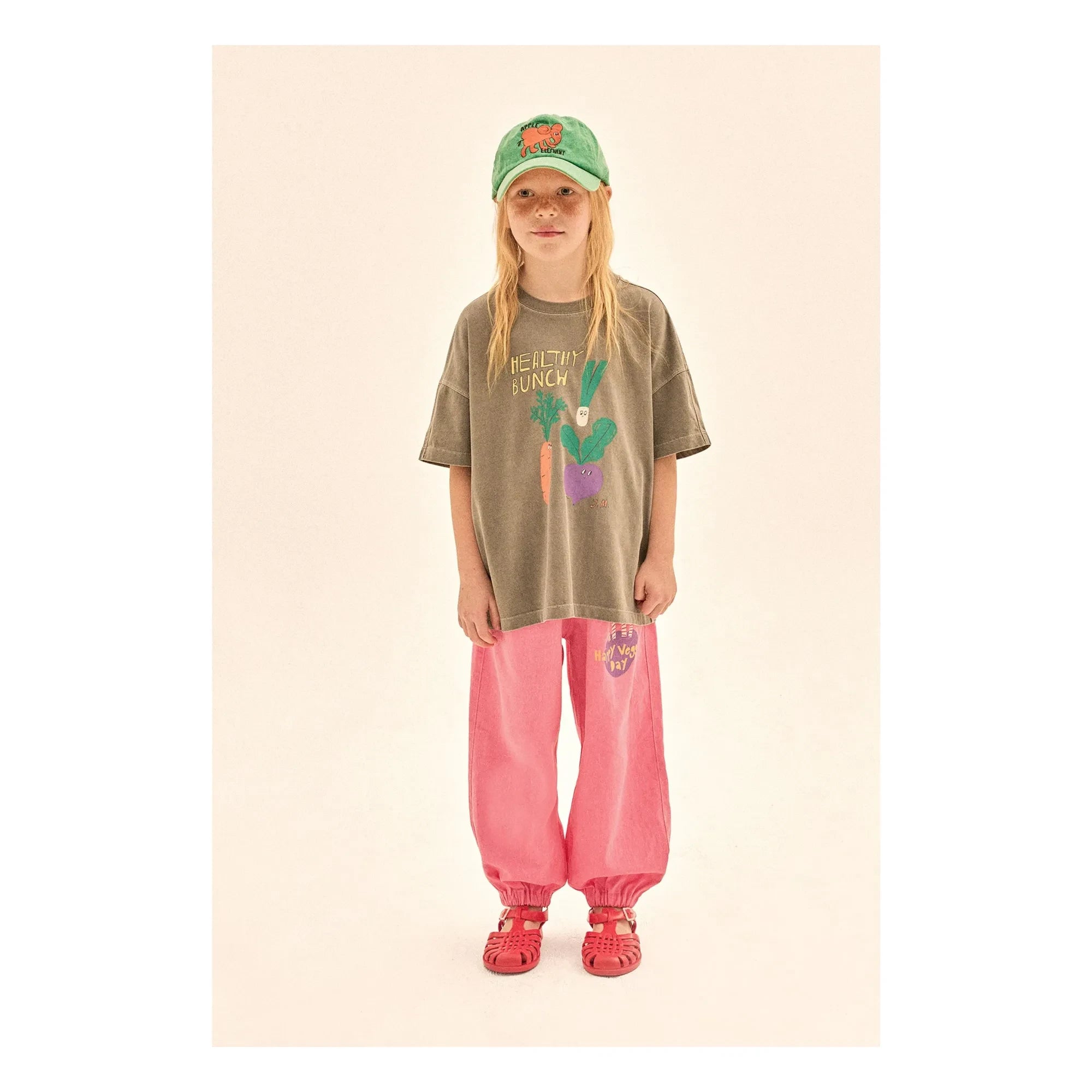 Jelly Mallow - Aladdin Happy Veggie Day pantolon | Pembe