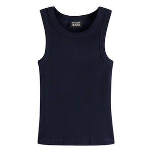 Scotch & Soda - Ribbed Tank Top Organic Cotton | Navy Blue