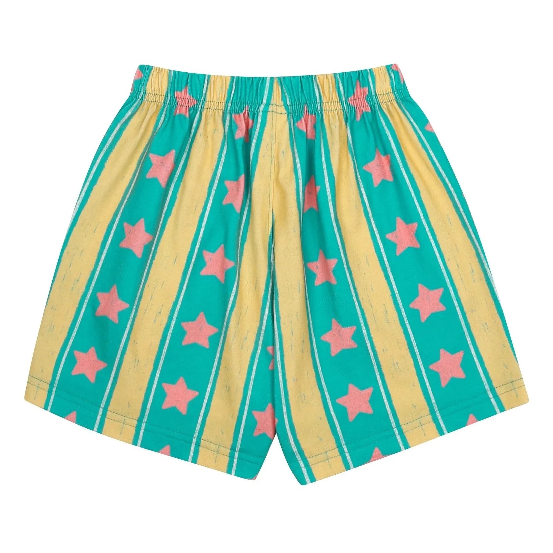 Jelly Mallow - Star Striped Shorts | Turquoise