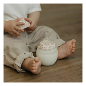 Elhée - Graouu Medical Silicone Baby Bottle and Physiological Pacifier | Light Pink