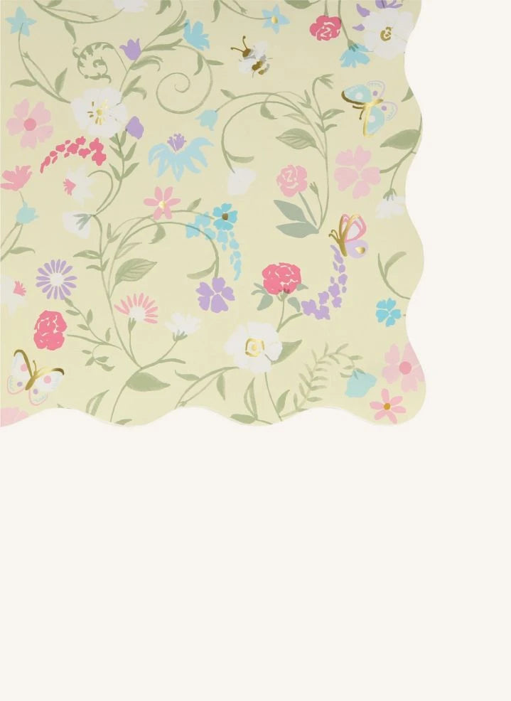 Meri Meri - Ladurée small floral patterned paper napkins - 16-piece set