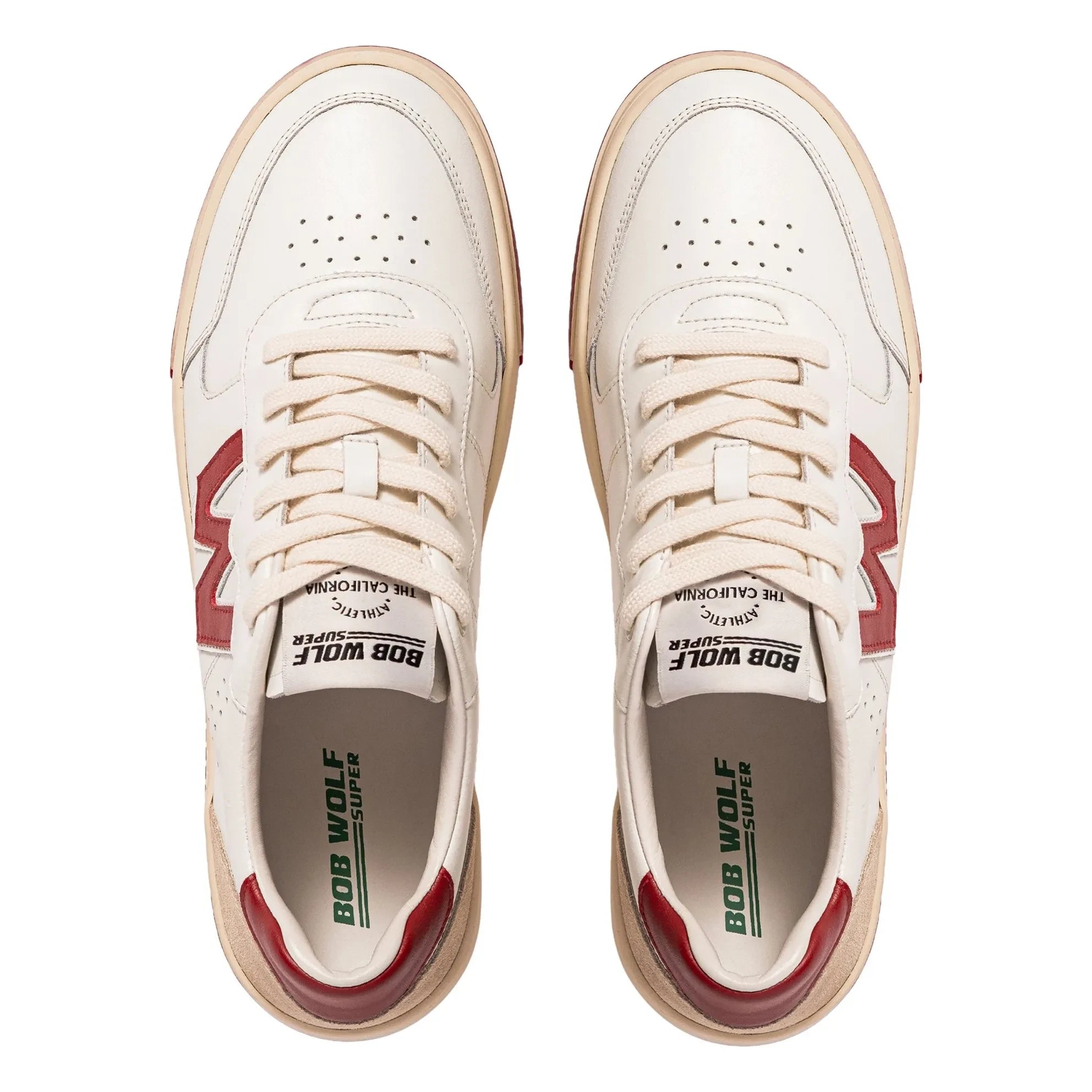 Bob Wolf - Legacy Deri ve Süet Sneakers | Kırmızı