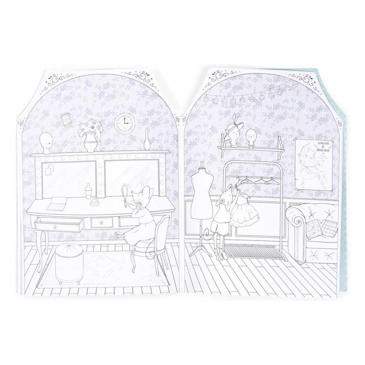 Moulin Roty - Sticker Booklet - La petite école de danse