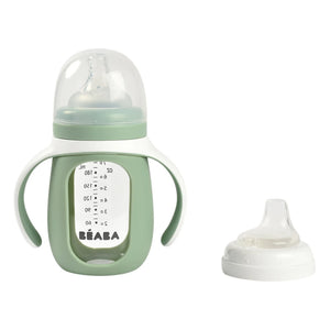 Béaba - Glass Training Bottle | Sage
