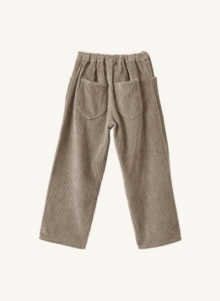 Caramel - Erodium Corduroy Pants | Grey