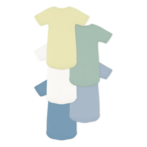 Petit Bateau - Batch 5 Bodysuit Semainier Organik Pamuk | Mavi