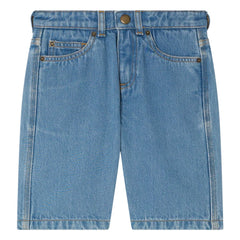Bonpoint - Elvio Denim Bermuda Shorts Organic Cotton | Blue