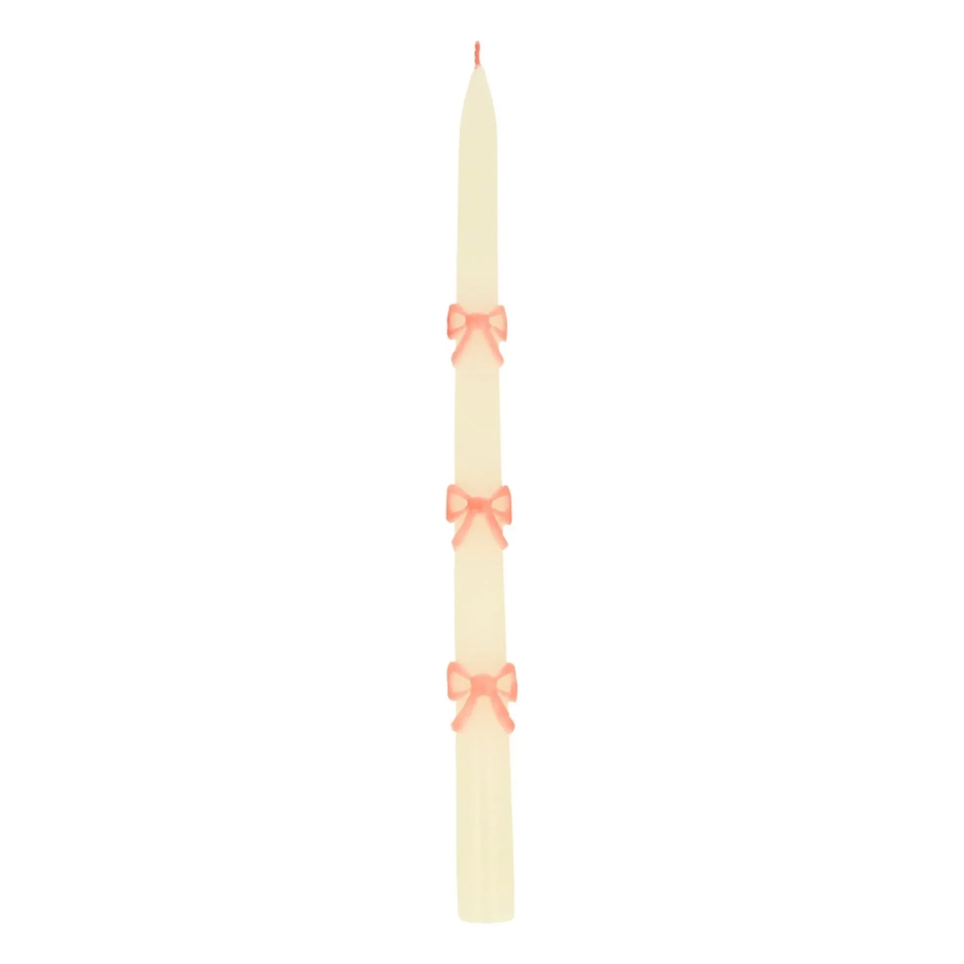 Meri Meri - Pink Ribbon Candles - Set of 2