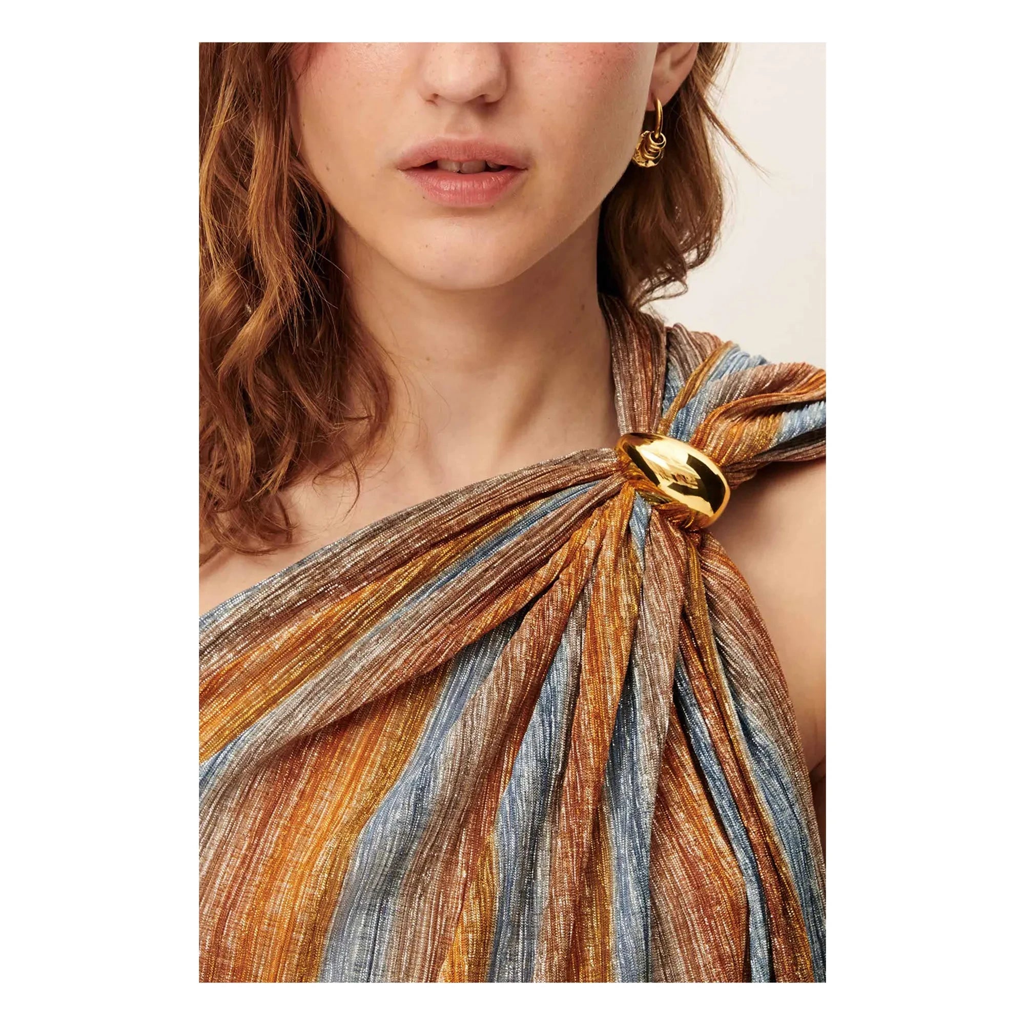Sessùn - Luzio Metallic Top | Blue
