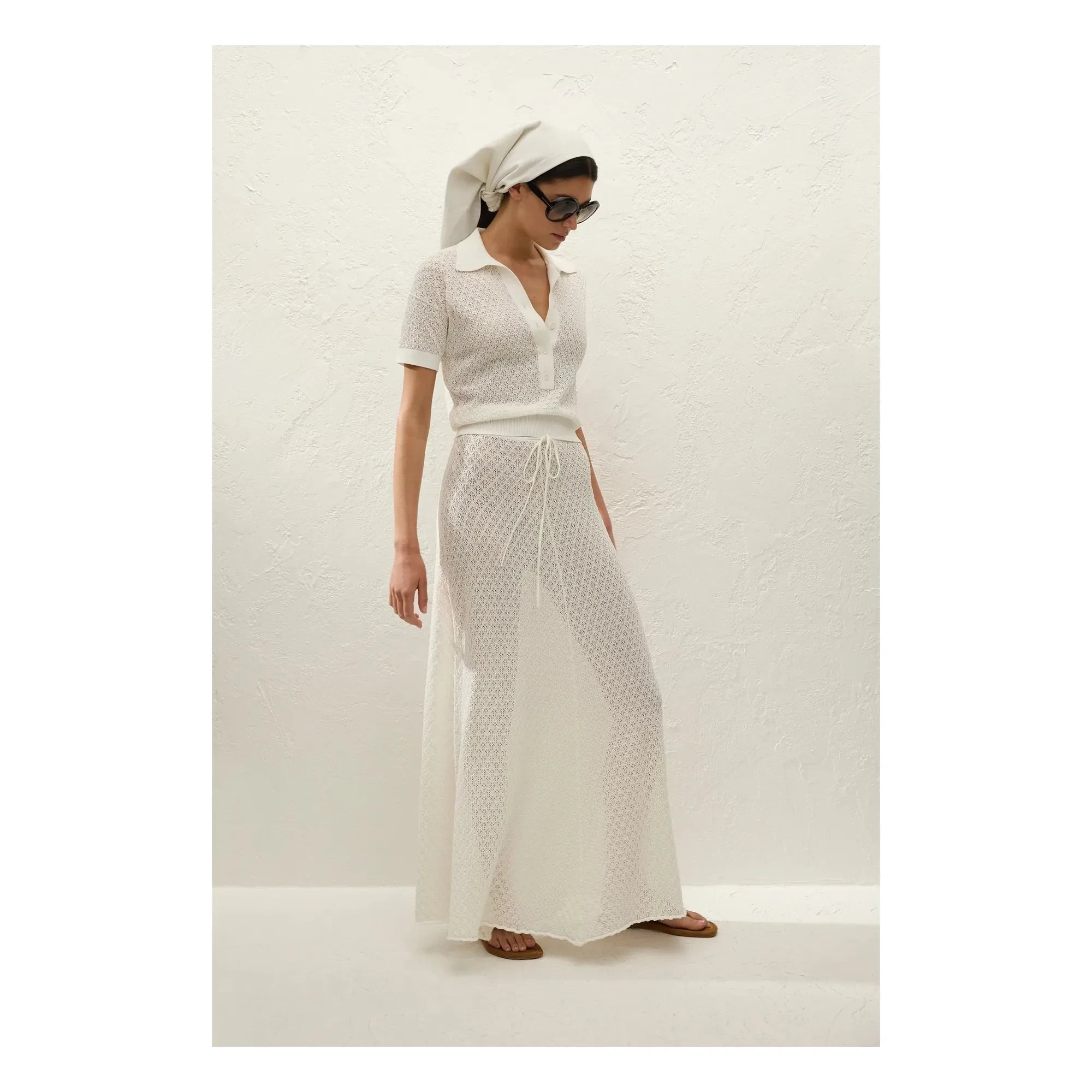 Faithfull the Brand - Polo Pointelle Lena Cotton | Ecru