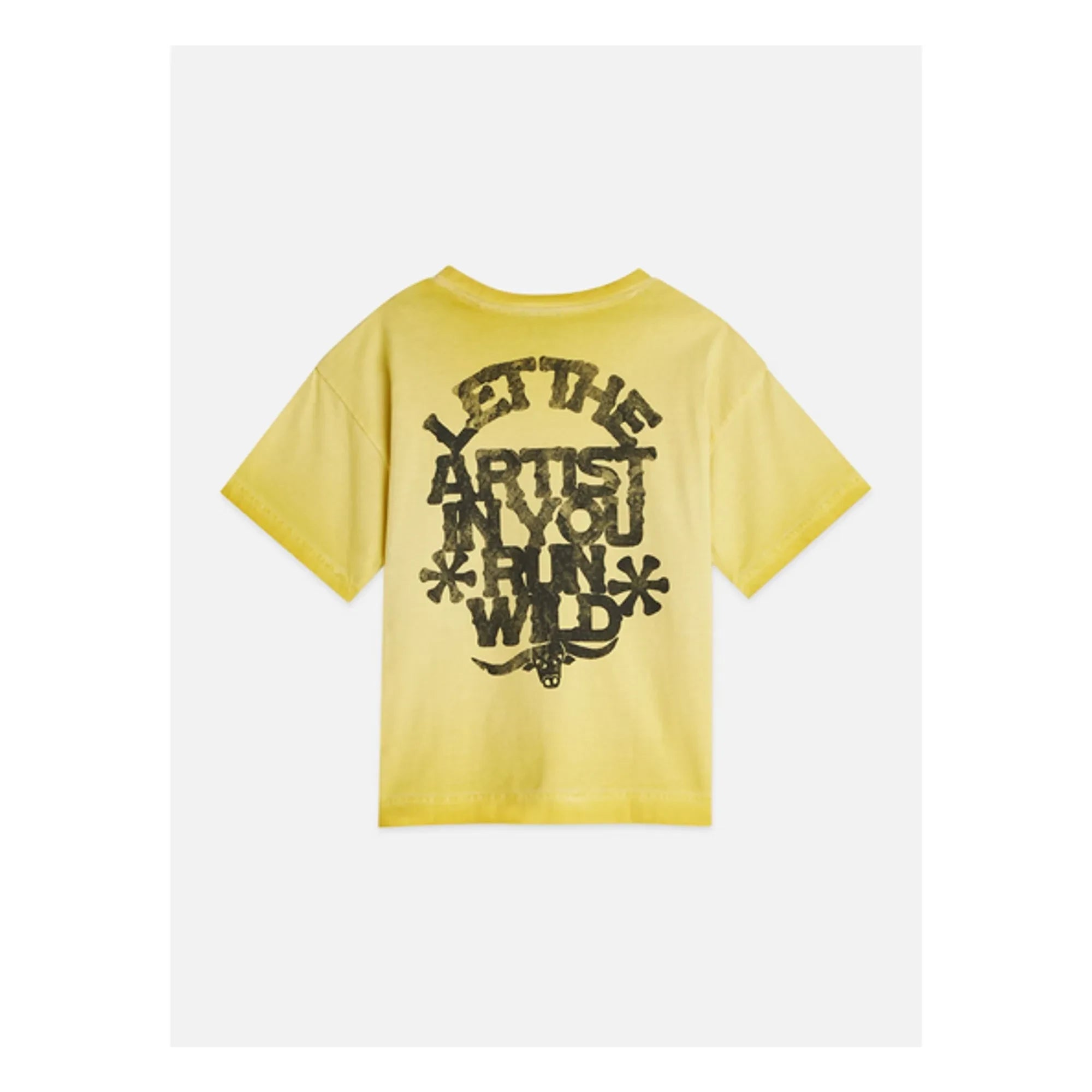 Scotch & Soda - Oversize Artwork Logo T-Shirt | Yellow